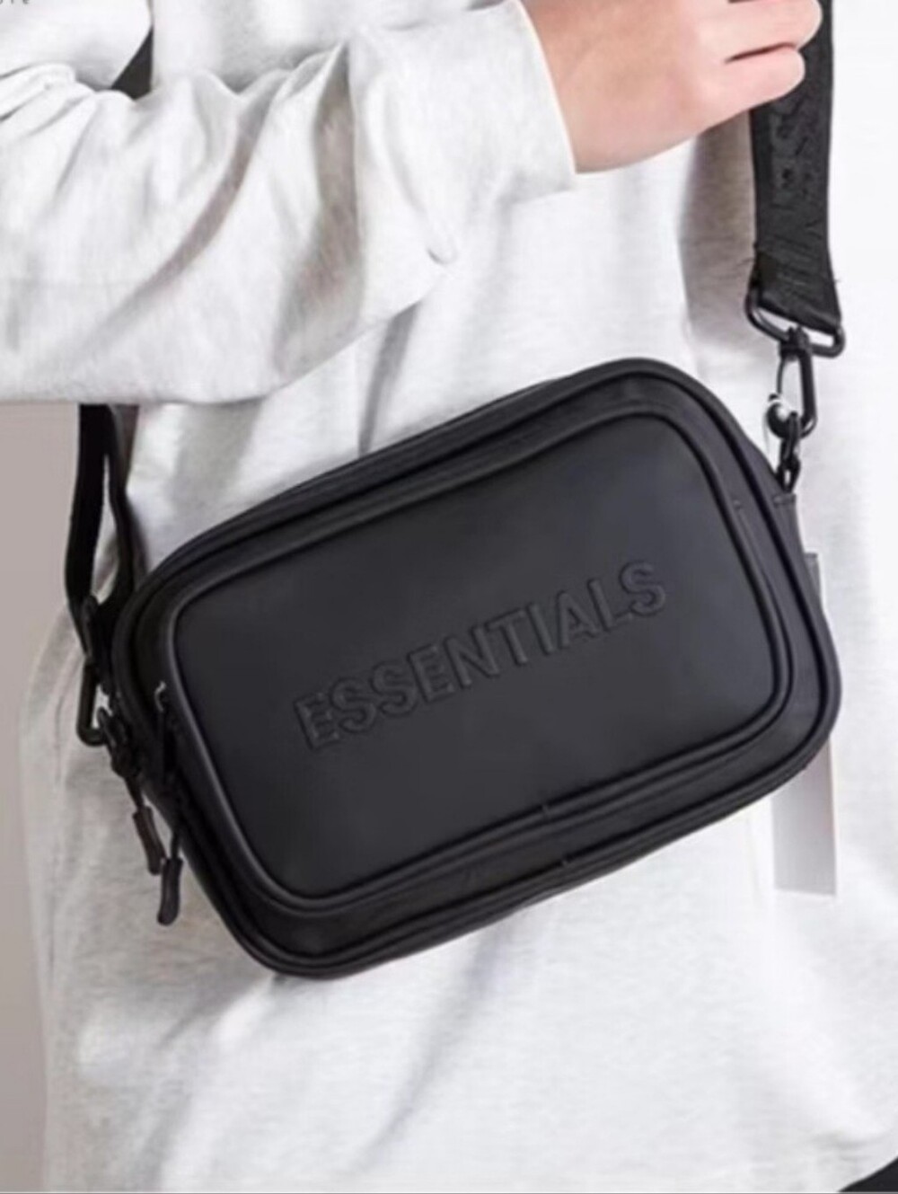Essentials Messenger Bag  with Embossed Logo